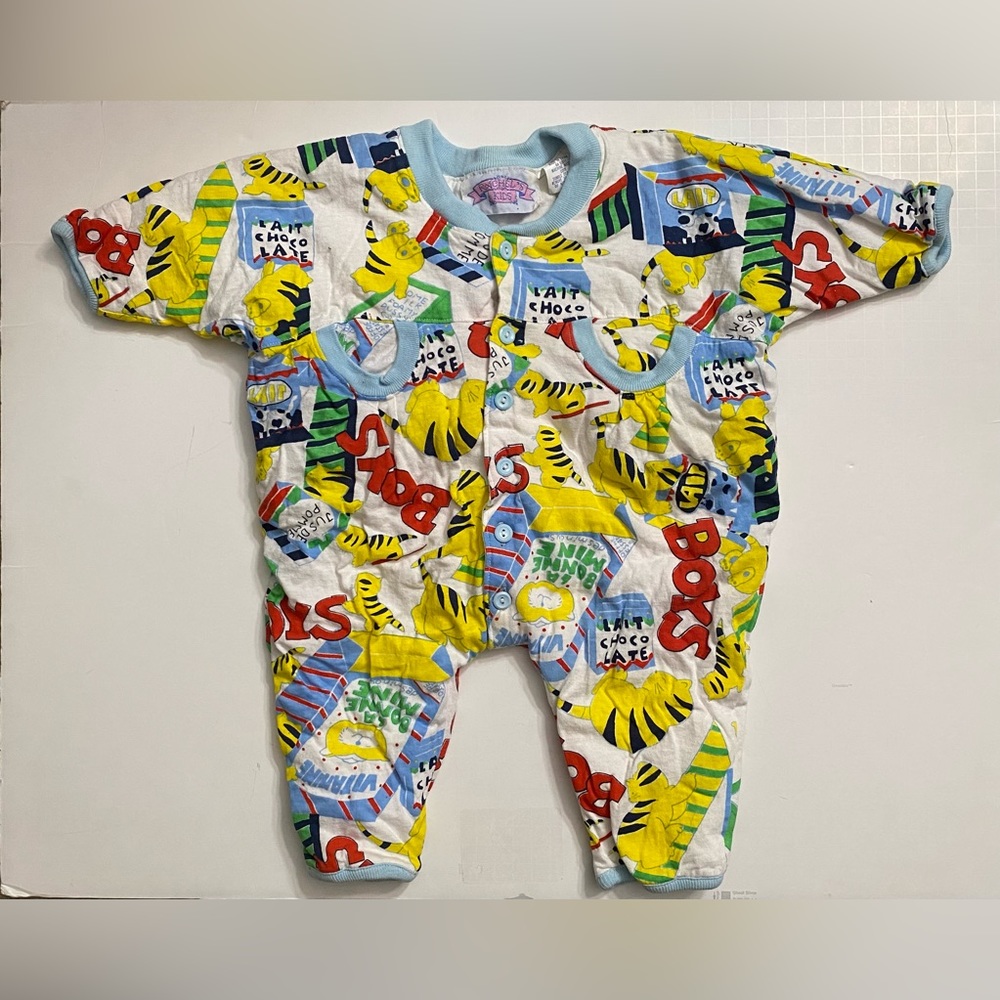 Rachel’s Kids Vintage Infant Toddler Jumper Animals Print Cotton 12 Month Spring
